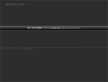 Tablet Screenshot of aminah.com
